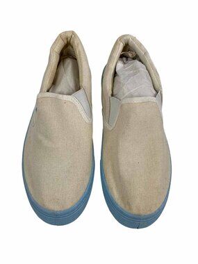 Hippo Sports Beige Slip-On Shoes with Blue Sole